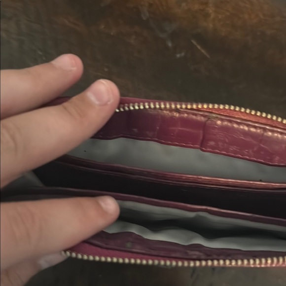 Coach Plum Leather Wallet - Picture 4 of 6